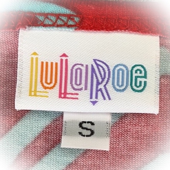 💕Beautiful Red Geometric Lularoe Nicole Fit & Flare Dress💕 - Picture 7 of 11